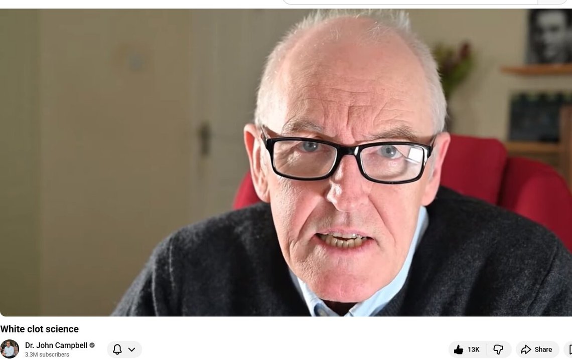 John Campbell, skærmbillede fra YouTube. John Campbell, skærmbillede fra YouTube.