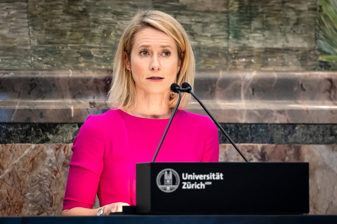 European Union foreign policy chief Kaja Kallas delivers a speech at EuropaInstitut at University of Zurich on Thursday, March 5, 2026 in Zurich, Switzerland. (Michael Buholzer/Keystone via AP) European Union foreign policy chief Kaja Kallas delivers a speech at EuropaInstitut at University of Zurich on Thursday, March 5, 2026 in Zurich, Switzerland. (Michael Buholzer/Keystone via AP)