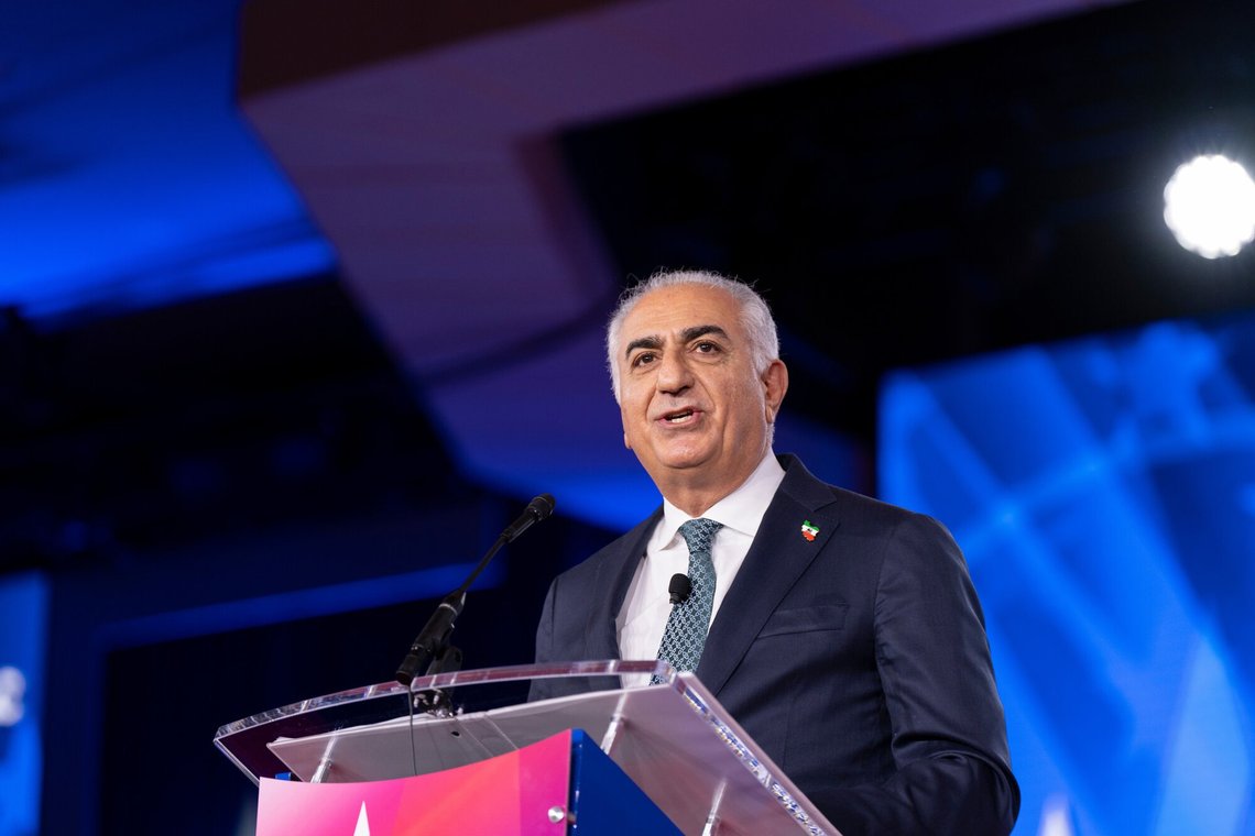 Exiled Iranian Crown Prince Reza Pahlavi speaks at the Conservative Political Action Conference (CPAC) in Dallas, Saturday, March 28, 2026. (AP Photo/Gabriela Passos) Exiled Iranian Crown Prince Reza Pahlavi speaks at the Conservative Political Action Conference (CPAC) in Dallas, Saturday, March 28, 2026. (AP Photo/Gabriela Passos)
