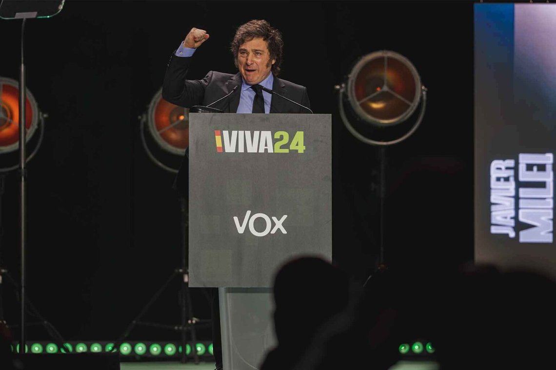 Javier Gerardo Milei (55). Foto: Vox España CC0 1.0 Javier Gerardo Milei (55). Foto: Vox España CC0 1.0