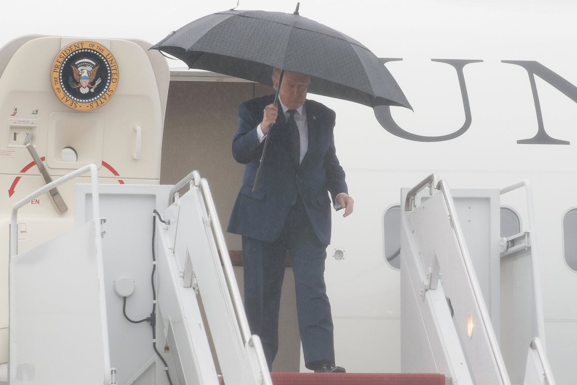 President Donald Trump disembarks Air Force One upon his arrival at Joint Base Andrews, Md., Friday, May 22, 2026.(AP Photo/Luis M. Alvarez) President Donald Trump disembarks Air Force One upon his arrival at Joint Base Andrews, Md., Friday, May 22, 2026.(AP Photo/Luis M. Alvarez)