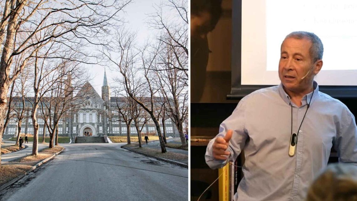 Udtalelserne fra NTNU-professor Bassam Hussein har vakt opmærksomhed, efter at Document som det første medie afslørede, hvad der blev sagt om terroren den 7. oktober. Foto: Video fra mødet den 21. april 2026, Litteraturhuset i Trondheim/Bente Haarstad. Udtalelserne fra NTNU-professor Bassam Hussein har vakt opmærksomhed, efter at Document som det første medie afslørede, hvad der blev sagt om terroren den 7. oktober. Foto: Video fra mødet den 21. april 2026, Litteraturhuset i Trondheim/Bente Haarstad.