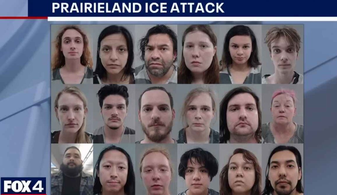 Skærmbillede: Fox News Dallas Fort Worth: Mistænkte sigtet for angrebet den 4. juli på ICE-anlæg i Prairieland. Skærmbillede: Fox News Dallas Fort Worth: Mistænkte sigtet for angrebet den 4. juli på ICE-anlæg i Prairieland.