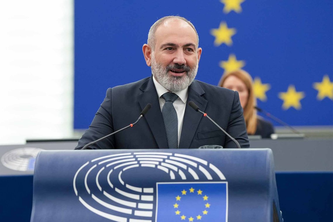 Armeniens EU-venlige premierminister Nikol Vovaji Pashinyan. Foto: Europa-Parlamentet / CC BY 2.0 Armeniens EU-venlige premierminister Nikol Vovaji Pashinyan. Foto: Europa-Parlamentet / CC BY 2.0