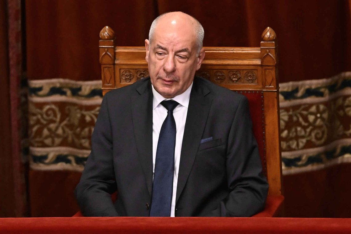 Ungarns præsident, Tamas Sulyok, deltager i det ungarske parlaments indledende møde i Budapest, Ungarn, lørdag den 9. maj 2026. (AP Photo/Denes Erdos) Ungarns præsident, Tamas Sulyok, deltager i det ungarske parlaments indledende møde i Budapest, Ungarn, lørdag den 9. maj 2026. (AP Photo/Denes Erdos)