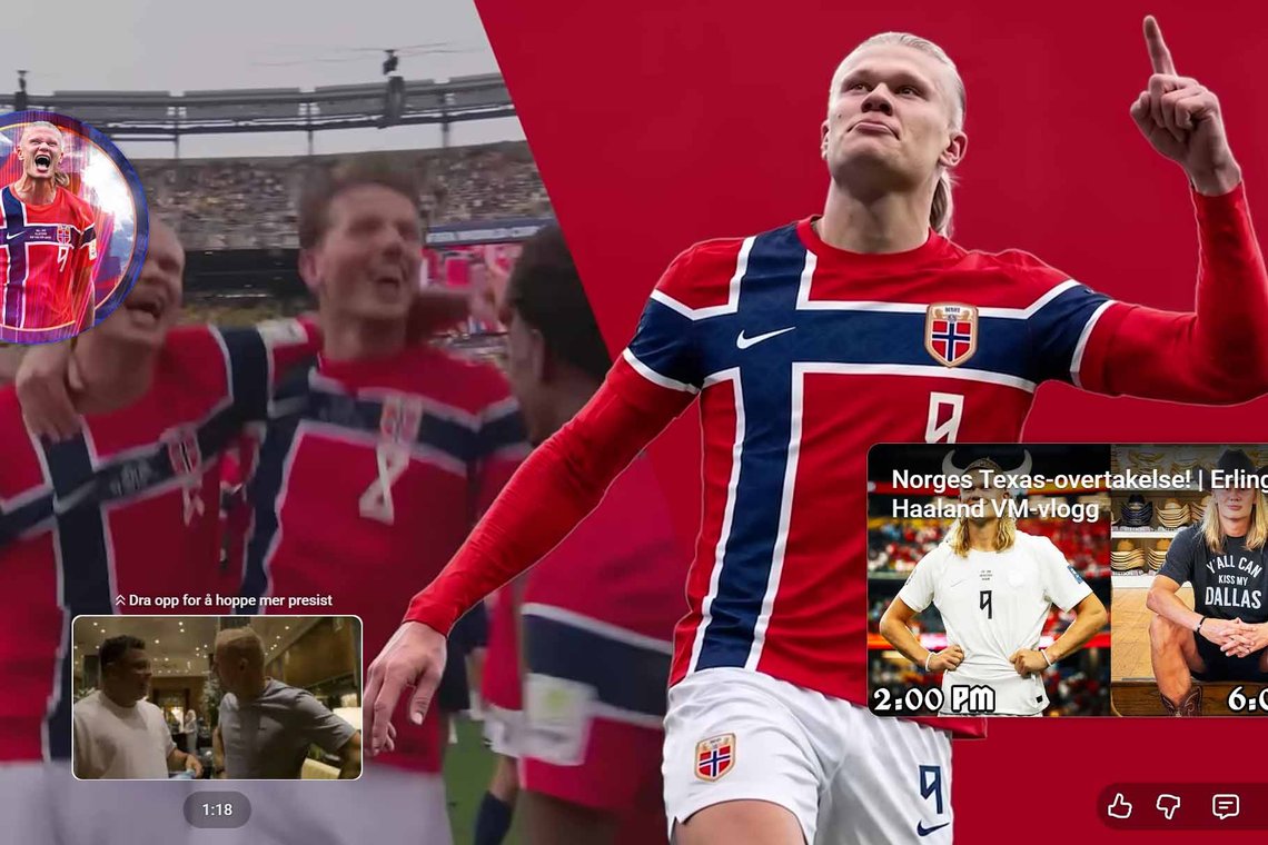 Erling Haaland er nu et almindeligt navn i Peru. Klip fra YouTube Erling Haaland er nu et almindeligt navn i Peru. Klip fra YouTube