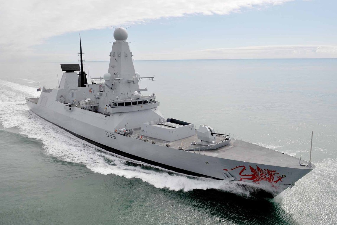 HMS Dragon. Foto: Nicky Wilson HMS Dragon. Foto: Nicky Wilson