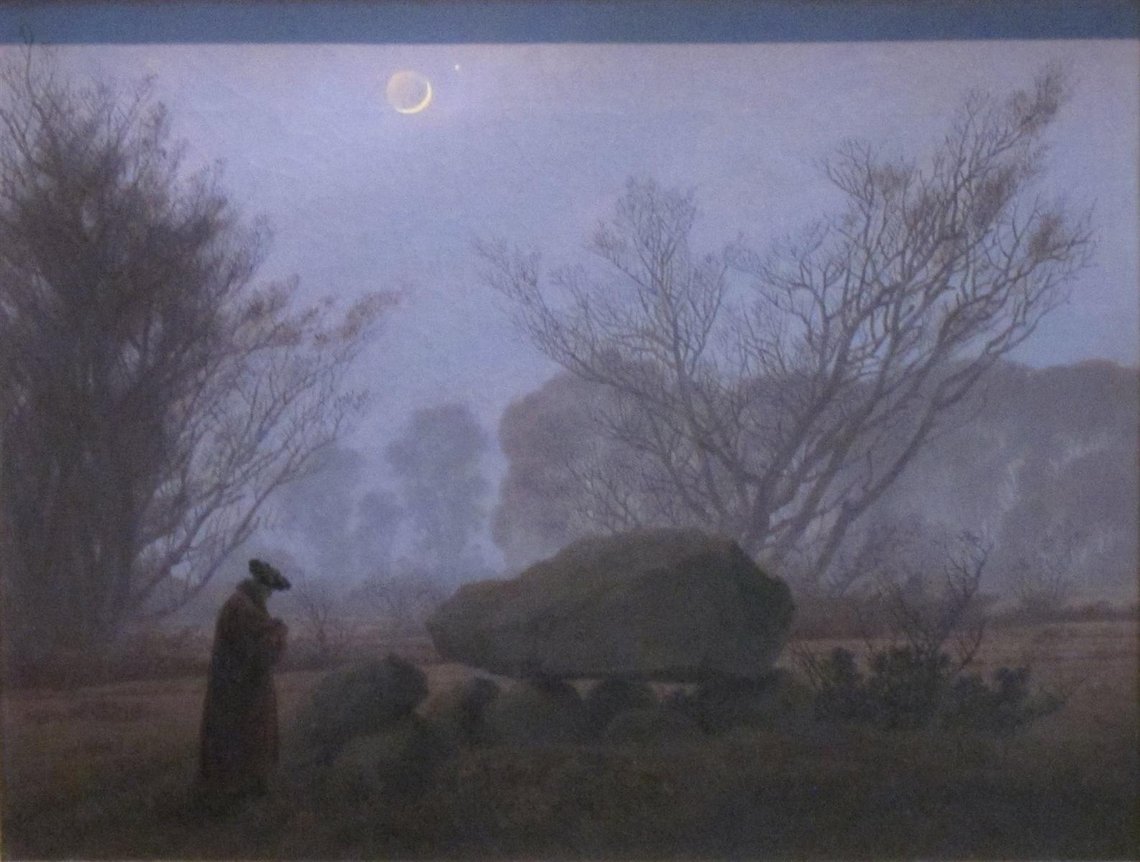 Caspar David Friedrich A walk at dusk Caspar David Friedrich A walk at dusk