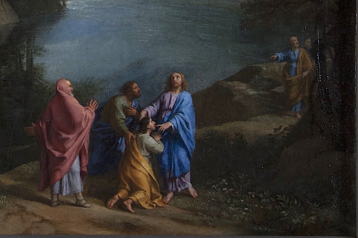 Philippe de Champaigne (1602–1674), «Kristus helbreder den døvstumme», University of Michigan Museum of Art. Philippe de Champaigne (1602–1674), «Kristus helbreder den døvstumme», University of Michigan Museum of Art.