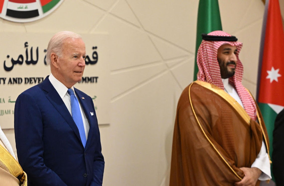 US President Joe Biden has threatened that "there will be consequences" for US relations with Saudi Arabia after OPEC+ announced that it would cut its oil production target. Reactions from Arab countries indicate that the Arabs no longer see the US as a strategic ally or even as a friend. This is excellent news for the mullahs in Iran and their terrorist proxies in the Middle East. Pictured: Biden and Saudi Crown Prince Mohammed bin Salman at the Jeddah Security and Development Summit in Jeddah, Saudi Arabia, on July 16, 2022. (Photo by Mandel Ngan/Pool/AFP via Getty Images) US President Joe Biden has threatened that "there will be consequences" for US relations with Saudi Arabia after OPEC+ announced that it would cut its oil production target. Reactions from Arab countries indicate that the Arabs no longer see the US as a strategic ally or even as a friend. This is excellent news for the mullahs in Iran and their terrorist proxies in the Middle East. Pictured: Biden and Saudi Crown Prince Mohammed bin Salman at the Jeddah Security and Development Summit in Jeddah, Saudi Arabia, on July 16, 2022. (Photo by Mandel Ngan/Pool/AFP via Getty Images)