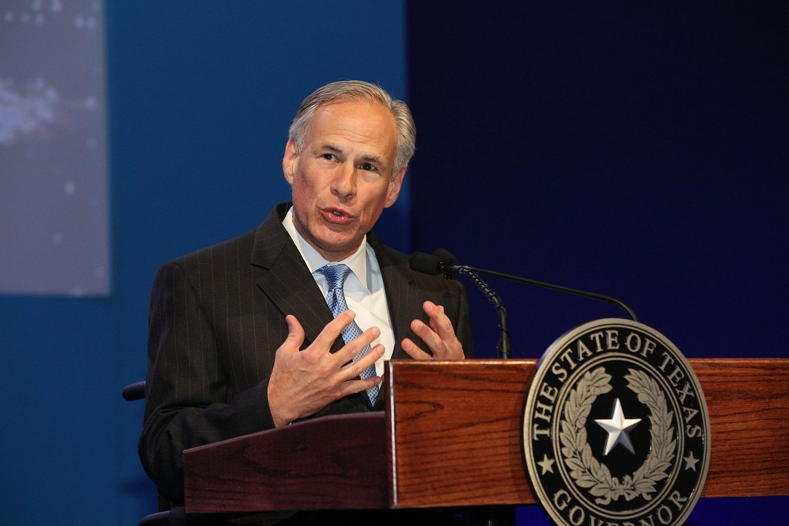 Greg Abbott, Governor of Texas Photo: World Travel & Tourism Council, CC BY 2.0, Wikimedia Commons Greg Abbott, Governor of Texas Photo: World Travel & Tourism Council, CC BY 2.0, Wikimedia Commons