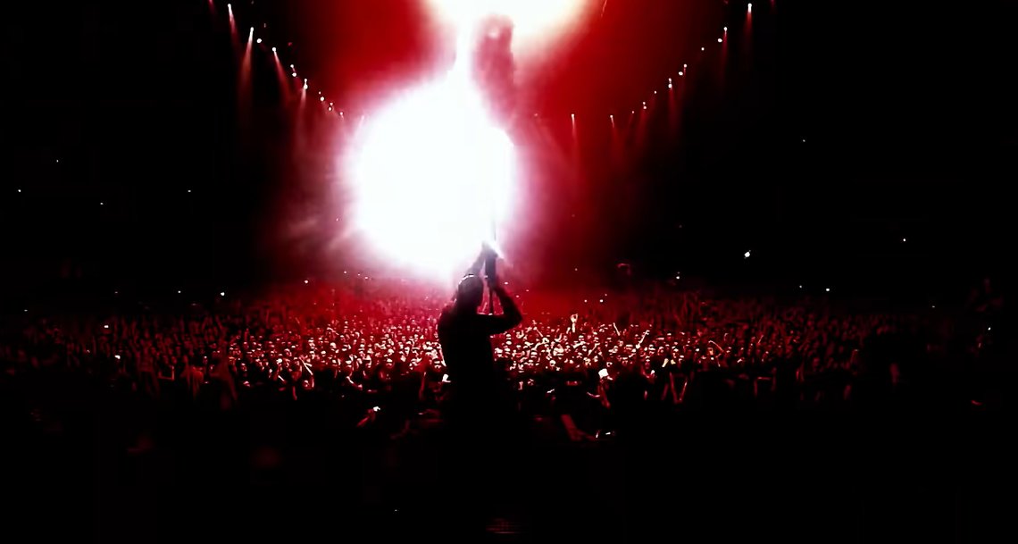 A Rammstein concert is not without risk, at least for the artist themselves. Screen shot from Due Hast video, Rammstein/ YouTube A Rammstein concert is not without risk, at least for the artist themselves. Screen shot from Due Hast video, Rammstein/ YouTube