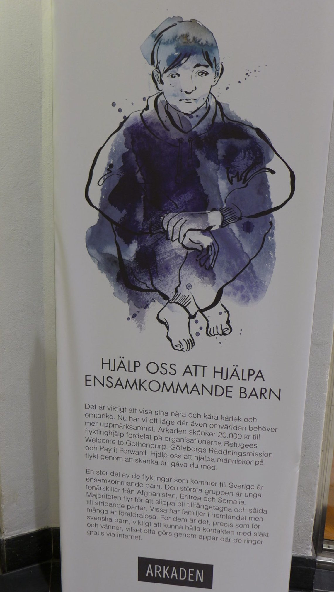 Gothenburg welcomes migrants. Archive image from January 2016. Gothenburg welcomes migrants. Archive image from January 2016.