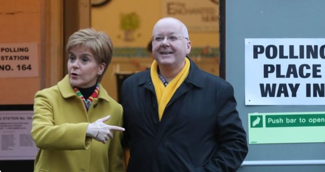 Nicola Sturgeon and husband Peter Murrell - still video Nicola Sturgeon and husband Peter Murrell - still video