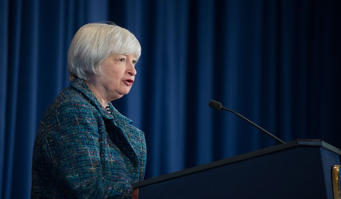 US Treasury Secretary Janet Yellen says that the debt ceiling must be raised by June 1 to avoid a default. Photo: Federalreserve, Public domain, via Wikimedia Commons US Treasury Secretary Janet Yellen says that the debt ceiling must be raised by June 1 to avoid a default. Photo: Federalreserve, Public domain, via Wikimedia Commons