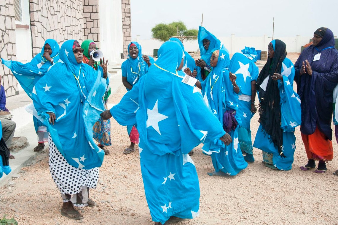 Somali traditional dancers perfom the Danto. Photo: Flickr Somali traditional dancers perfom the Danto. Photo: Flickr