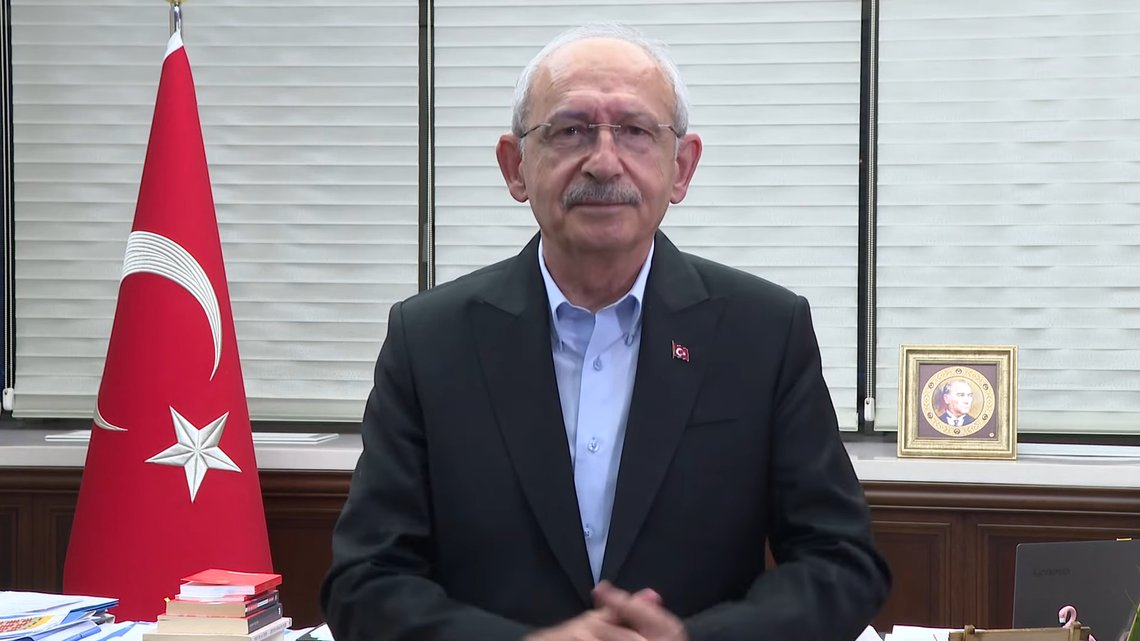 Kemal Kılıçdaroğlu in his office in CHP Headquarters, giving a speech for Turkish overseas voters as a part of his campaign for runoff of the 2023 presidential election of Turkey. Photo: Cumhuriyet Halk Partisi, CC BY 3.0, Wikimedia Commons Kemal Kılıçdaroğlu in his office in CHP Headquarters, giving a speech for Turkish overseas voters as a part of his campaign for runoff of the 2023 presidential election of Turkey. Photo: Cumhuriyet Halk Partisi, CC BY 3.0, Wikimedia Commons