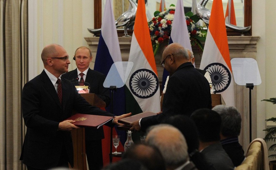 Russia wants closer trade with China and India because of Western sanctions, they are building on the bilateral agreement between Russia and India in 2014. Photo: kremlin.ru, CC BY 4.0, Wikimedia Commons Russia wants closer trade with China and India because of Western sanctions, they are building on the bilateral agreement between Russia and India in 2014. Photo: kremlin.ru, CC BY 4.0, Wikimedia Commons