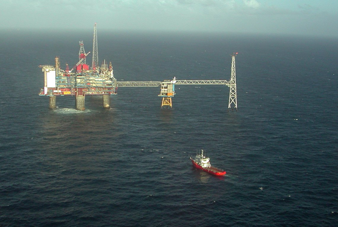 The Sleipner platform in the North Sea. Photo: Bair175, CC BY-SA 3.0, Wikimedia Commons The Sleipner platform in the North Sea. Photo: Bair175, CC BY-SA 3.0, Wikimedia Commons