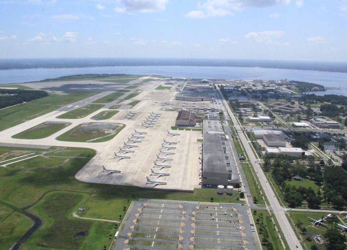 JACKSONVILLE, Fla. (May 20, 2018) An aerial view of Naval Air Station (NAS) Jacksonville. NAS Jacksonville is comprised of 28,000 acres of land which includes the air station. Photo: Wikipedia by US Navy. (The Chinese buy property in America that is too close to military bases) JACKSONVILLE, Fla. (May 20, 2018) An aerial view of Naval Air Station (NAS) Jacksonville. NAS Jacksonville is comprised of 28,000 acres of land which includes the air station. Photo: Wikipedia by US Navy. (The Chinese buy property in America that is too close to military bases)