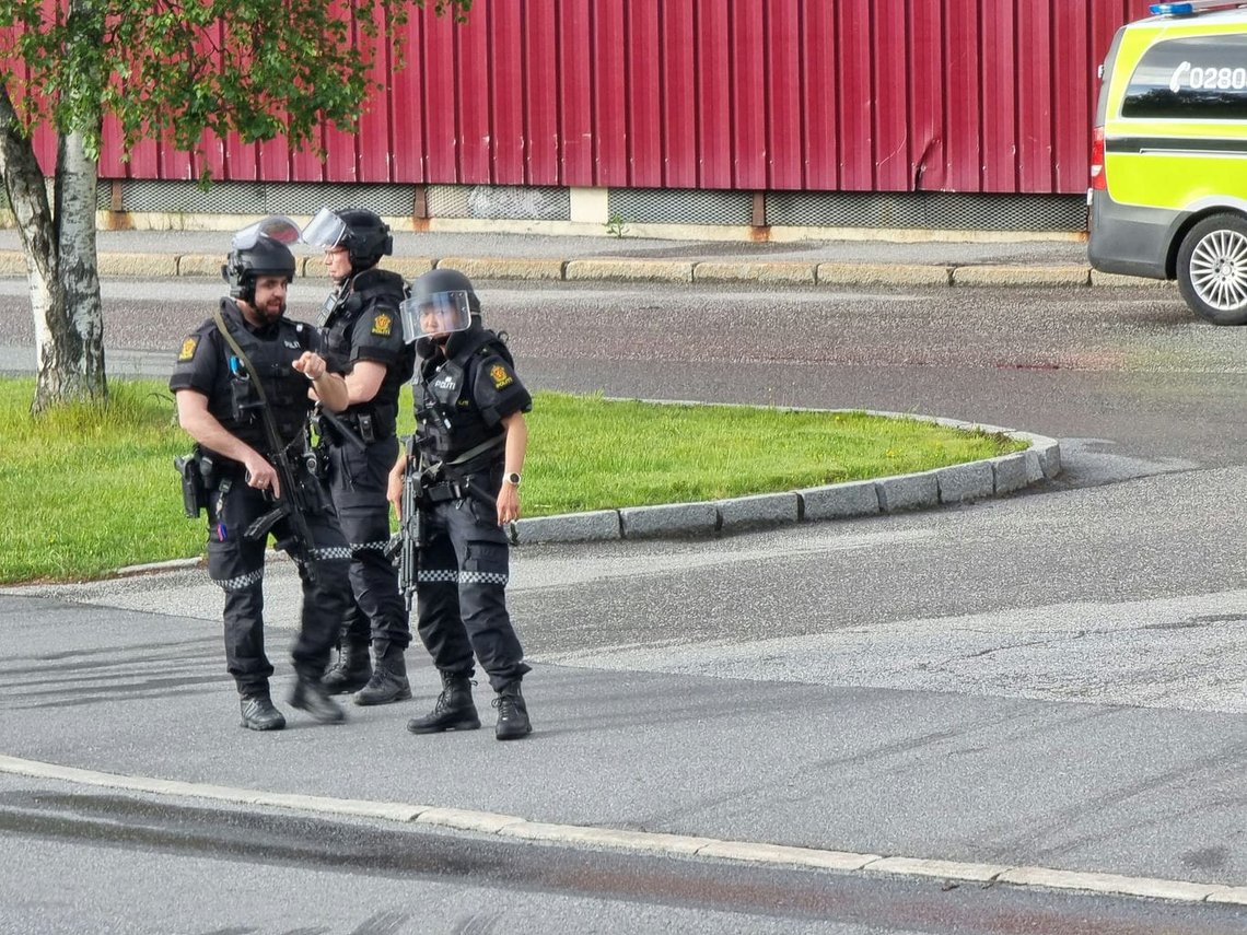 Police at Trosterud in Oslo. Illustration Photo: Twitter Police at Trosterud in Oslo. Illustration Photo: Twitter