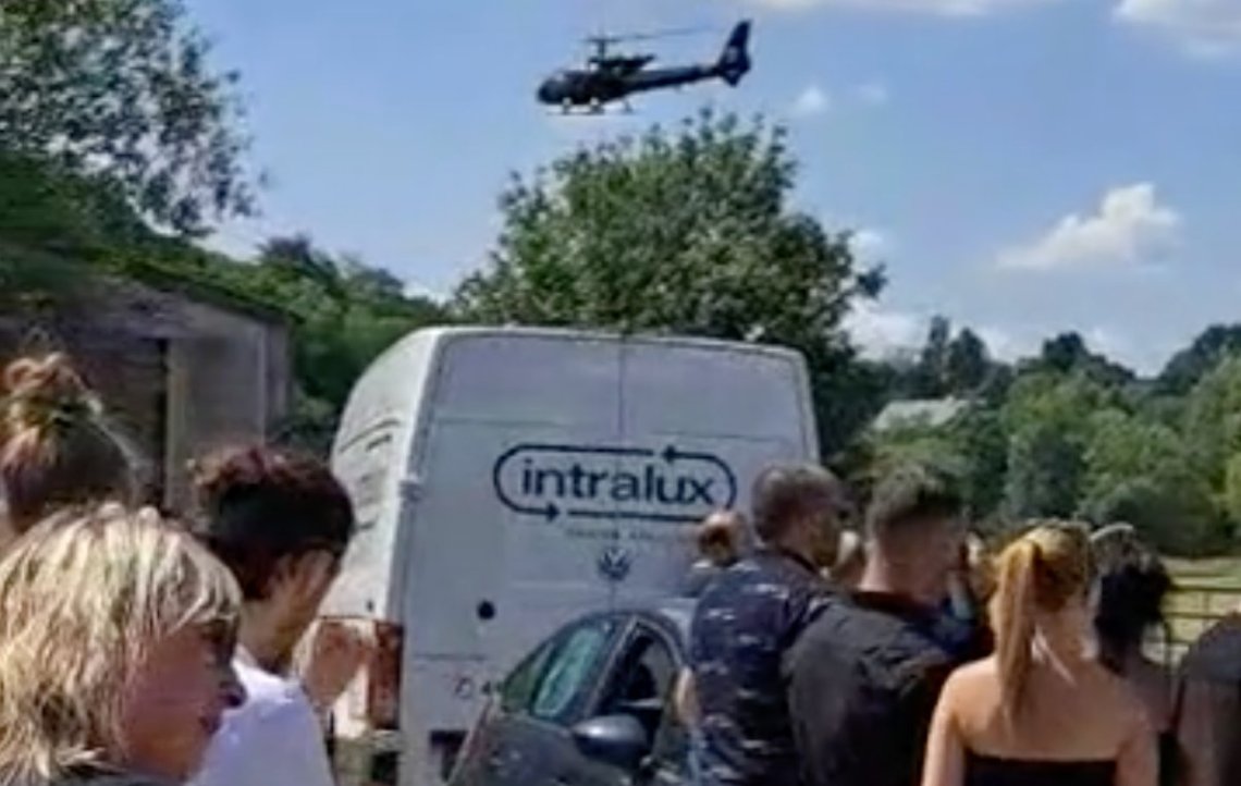 A helicopter crash on top of it all could possibly create even more of a stir in social media? Clip from TikTok video A helicopter crash on top of it all could possibly create even more of a stir in social media? Clip from TikTok video