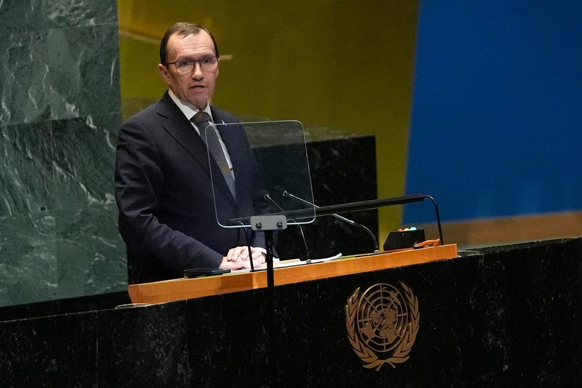 Norway's Minister of Foreign Affairs Espen Barth Eide (Ap) received applause from the audience when he called for the rest of the UN member states to recognise Palestine as a state. Photo: Pamela Smith / AP / NTB Norway's Minister of Foreign Affairs Espen Barth Eide (Ap) received applause from the audience when he called for the rest of the UN member states to recognise Palestine as a state. Photo: Pamela Smith / AP / NTB