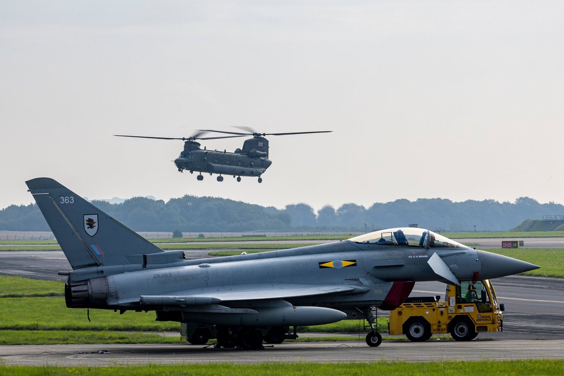 British Typhoon fighters took to the skies from Cyprus when Iran attacked Israel, but were unable to contribute. Illustration photo: Royal Air Force British Typhoon fighters took to the skies from Cyprus when Iran attacked Israel, but were unable to contribute. Illustration photo: Royal Air Force