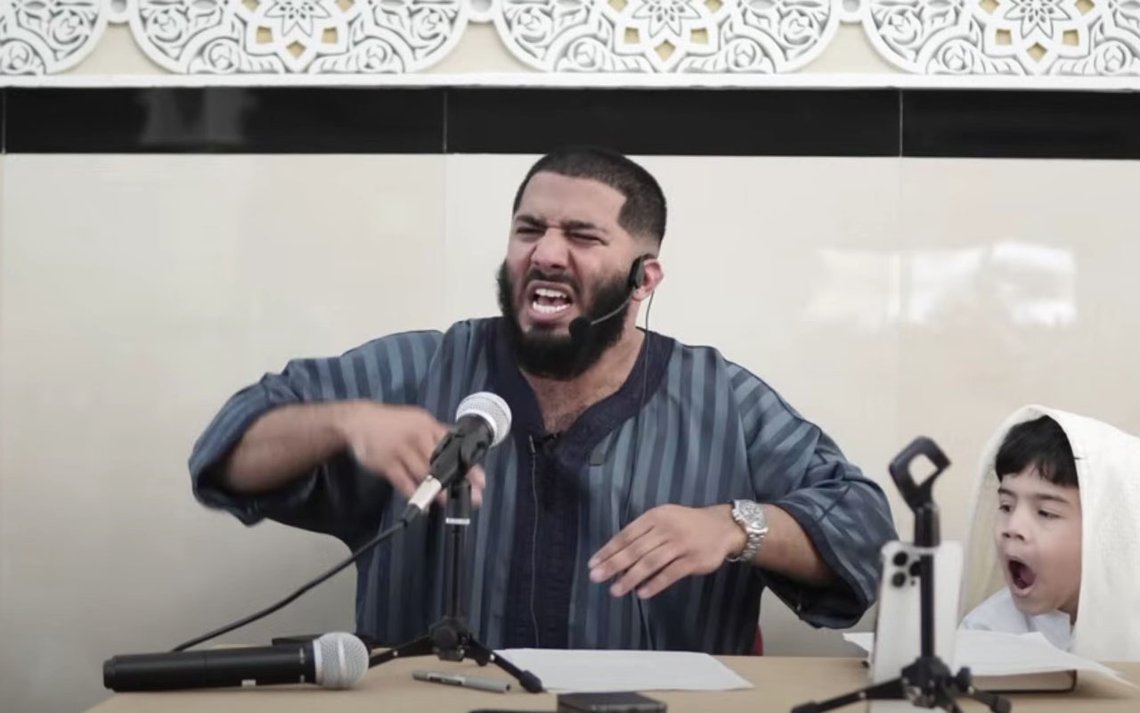 The "Rolex Imam" Abdelhamid asks for donations to be "repaid in the grave". Clip from YouTube The "Rolex Imam" Abdelhamid asks for donations to be "repaid in the grave". Clip from YouTube