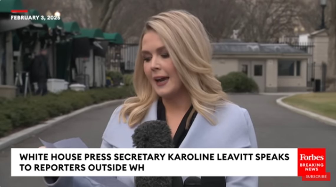 President Trump's press secretary Karoline Leavitt read a list of the insane use of US tax dollars through USAID. Screenshot video/ YouTube President Trump's press secretary Karoline Leavitt read a list of the insane use of US tax dollars through USAID. Screenshot video/ YouTube