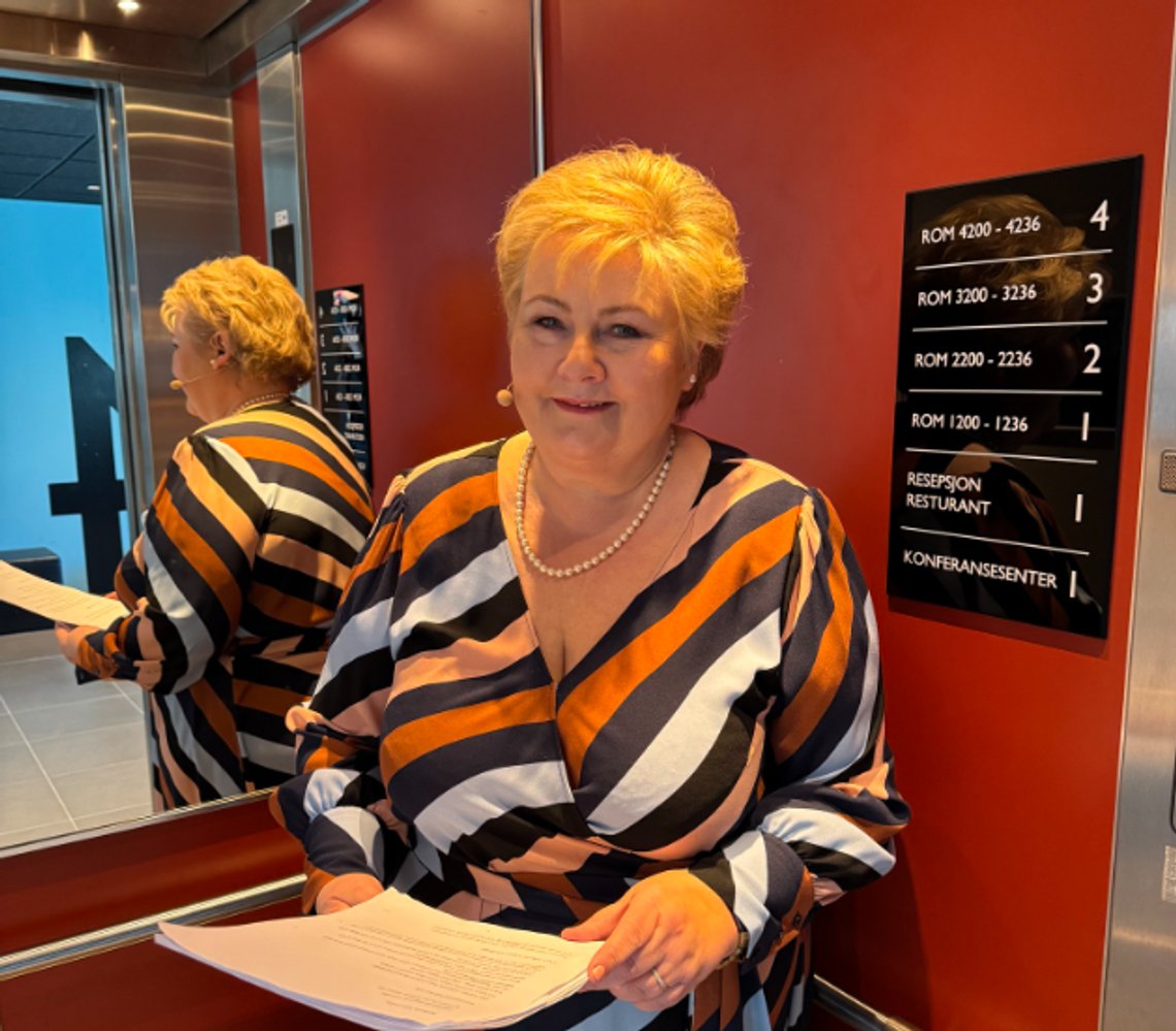 Norway former Prime Minister, and long time leader of the Conservative Party, Erna Solberg. Photo: FB/ Solberg Norway former Prime Minister, and long time leader of the Conservative Party, Erna Solberg. Photo: FB/ Solberg