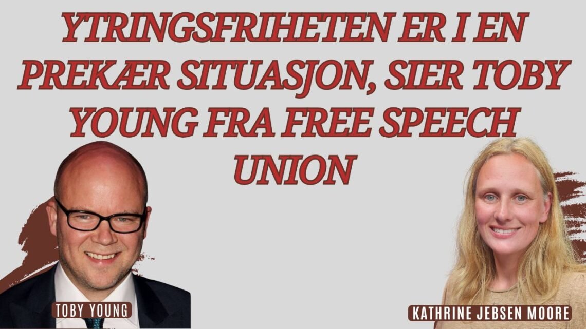 «Free speech is in a precarious state in this country,» says Toby Young in an interview with Kathrine Jebsen Moore from Document TV. «Free speech is in a precarious state in this country,» says Toby Young in an interview with Kathrine Jebsen Moore from Document TV.