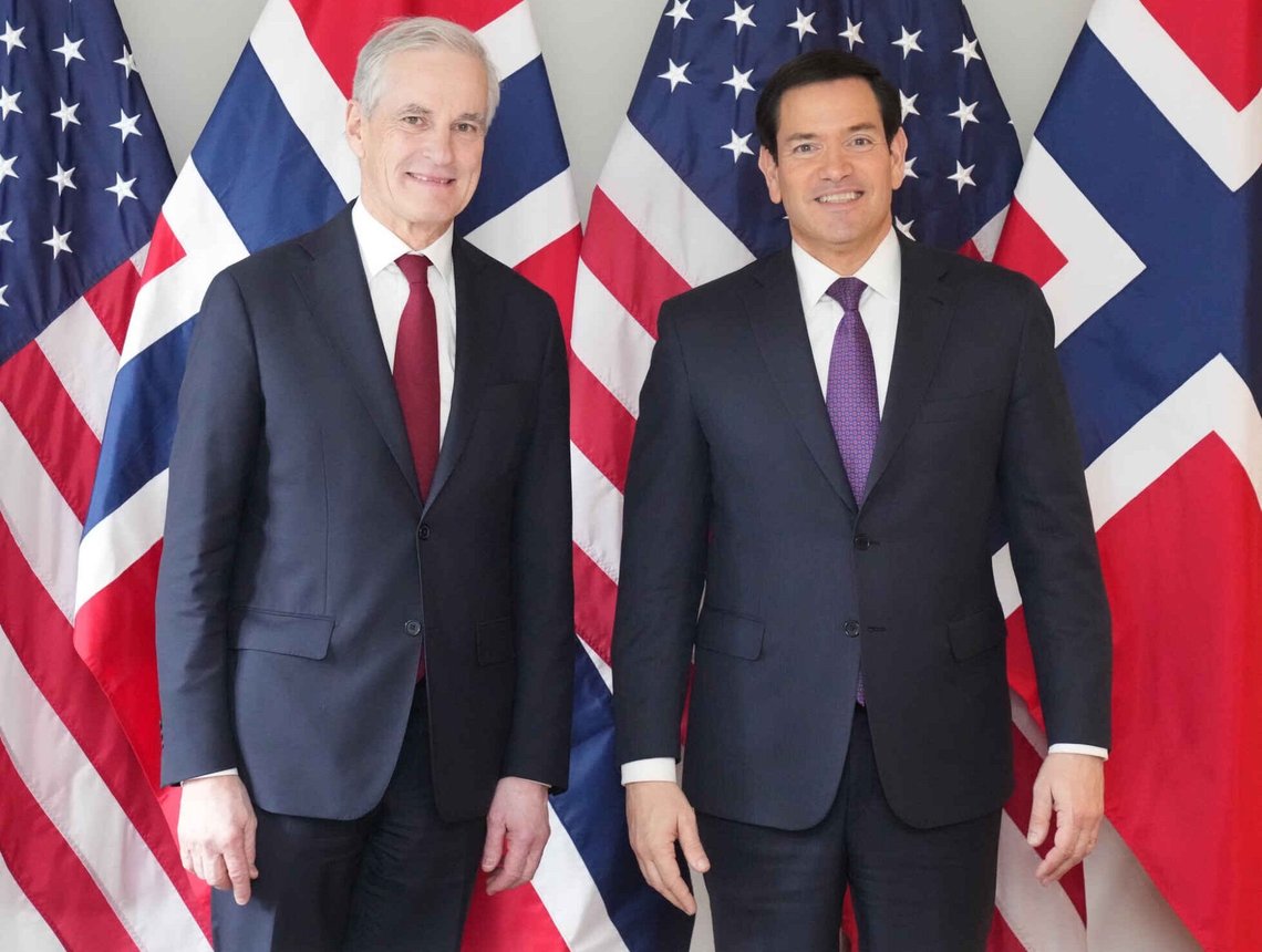 US Secretary of State Marco Rubio held a meeting with Prime Minister Jonas Gahr Støre at the Munich Security Conference. Photo: X US Secretary of State Marco Rubio held a meeting with Prime Minister Jonas Gahr Støre at the Munich Security Conference. Photo: X