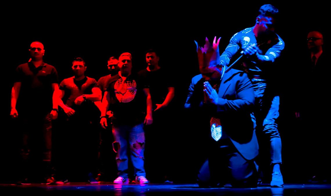 Inmates from Craiova Prison in Romania perform an adaptation of William Shakespeare’s drama «Hamlet» during the prison theatre festival, the only one of its kind in Europe, at the Nottara Theatre in Bucharest on 21 November 2018. Inmates from Craiova Prison in Romania perform an adaptation of William Shakespeare’s drama «Hamlet» during the prison theatre festival, the only one of its kind in Europe, at the Nottara Theatre in Bucharest on 21 November 2018.