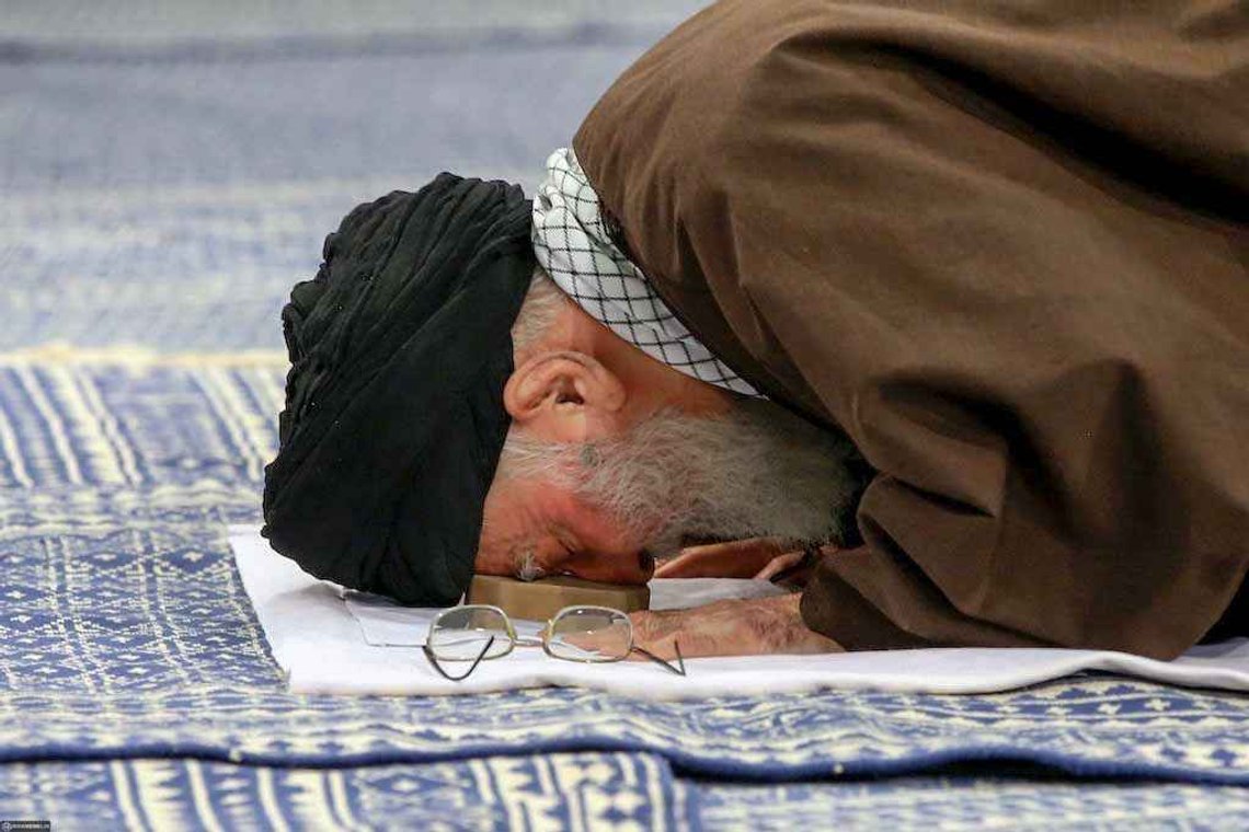 Iran's Supreme Leader Ayatollah Ali Hosseini Khamenei offers prayers at the tomb of Ruhollah Musavi Khomeini as part of the 47th anniversary celebrations of the Islamic Revolution. Photo: Khamenei.i CC BY 4.0 Iran's Supreme Leader Ayatollah Ali Hosseini Khamenei offers prayers at the tomb of Ruhollah Musavi Khomeini as part of the 47th anniversary celebrations of the Islamic Revolution. Photo: Khamenei.i CC BY 4.0