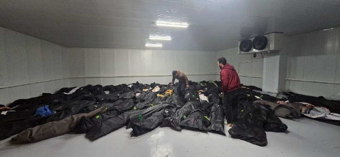 Victims in body bags, 27 January 2026. Photo: Wikimedia Commons Victims in body bags, 27 January 2026. Photo: Wikimedia Commons