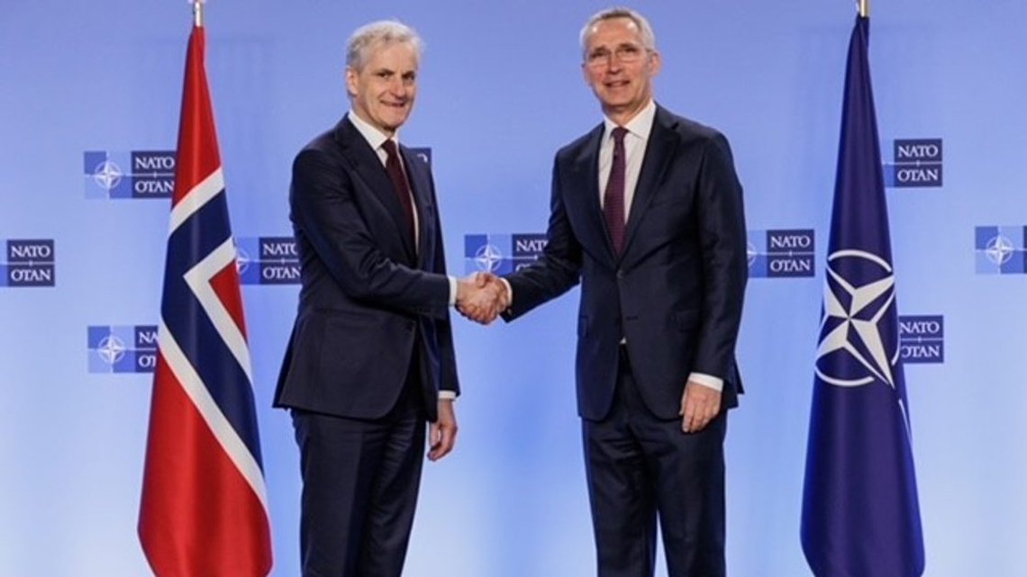 Prime Minister Jonas Gahr Støre and NATO Secretary General Jens Stoltenberg at NATO Headquarters on 24 March 2023. Photo: Filip Van Loock / NATO Prime Minister Jonas Gahr Støre and NATO Secretary General Jens Stoltenberg at NATO Headquarters on 24 March 2023. Photo: Filip Van Loock / NATO