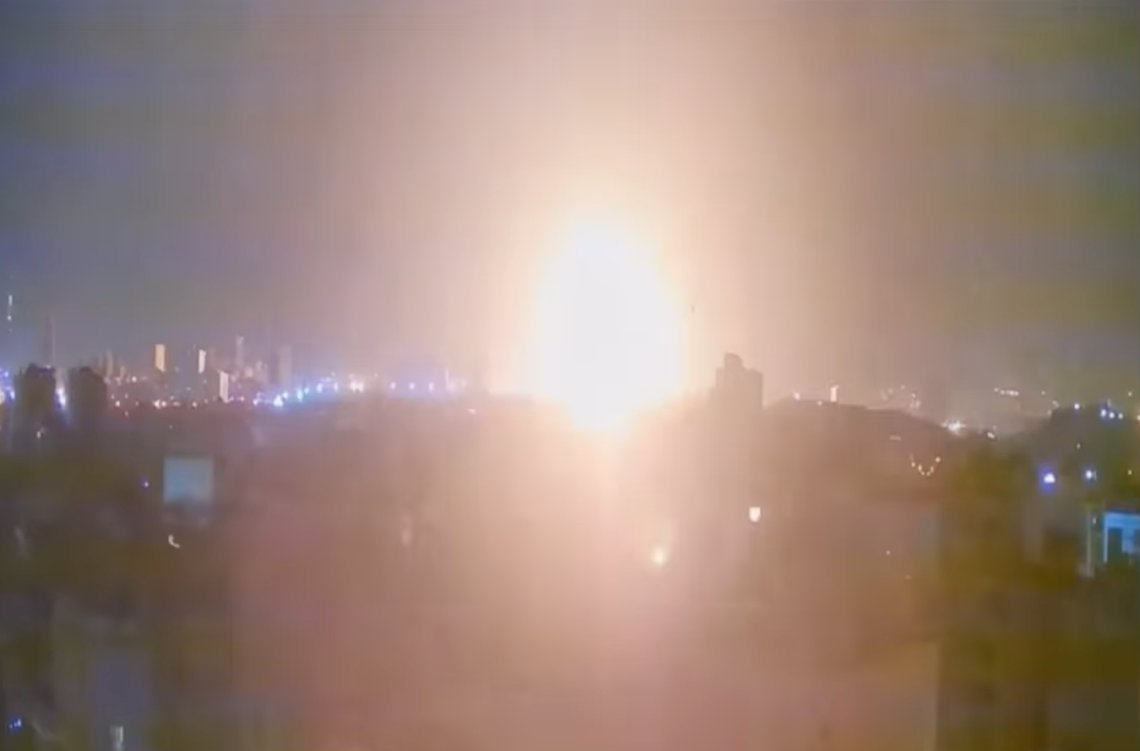 Israeli planes bomb Tehran. Screenshot from YouTube Israeli planes bomb Tehran. Screenshot from YouTube