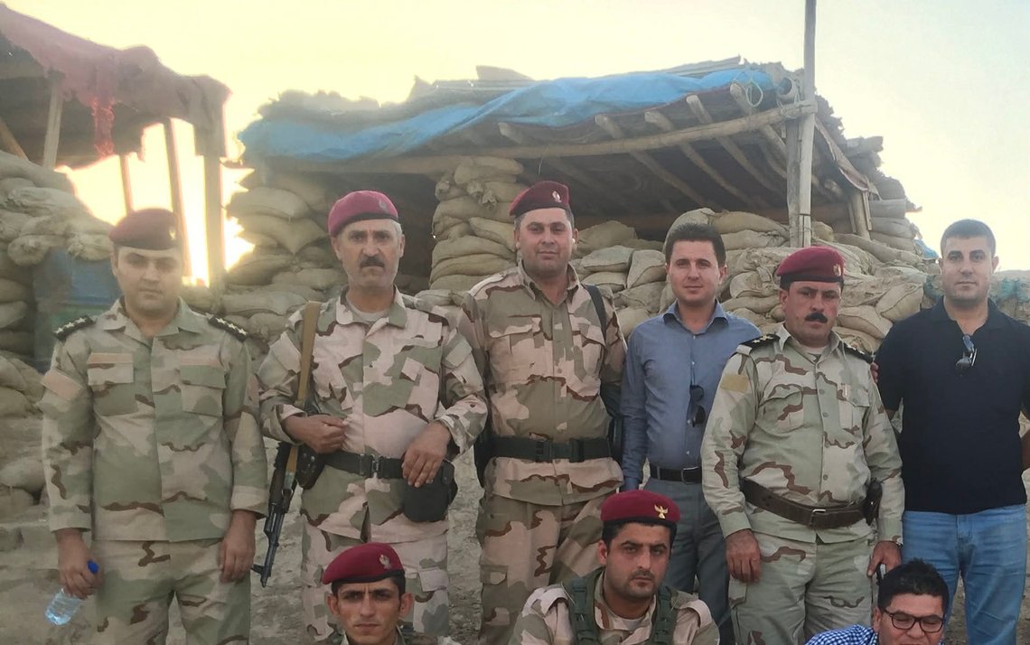 Kurdish soldiers in Erbil province on the frontline against Islamic State. The post was overrun by IS fighters, and the Kurdish commander was killed in a last stand early in the war. Photo: Document.news Kurdish soldiers in Erbil province on the frontline against Islamic State. The post was overrun by IS fighters, and the Kurdish commander was killed in a last stand early in the war. Photo: Document.news