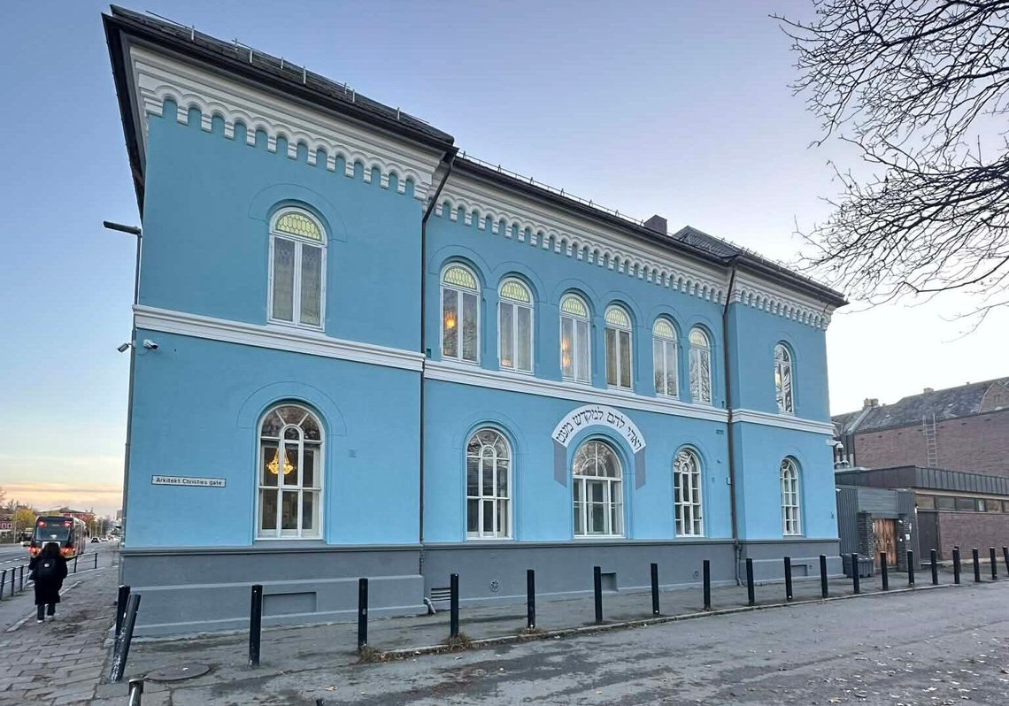The Trondheim Synagogue, inaugurated on 13 October 1925, was long the world's northernmost Jewish house of worship and is still Europe's northernmost active synagogue. This photo is from last year's 100th anniversary celebrations. Photo: Christian Borchsenius The Trondheim Synagogue, inaugurated on 13 October 1925, was long the world's northernmost Jewish house of worship and is still Europe's northernmost active synagogue. This photo is from last year's 100th anniversary celebrations. Photo: Christian Borchsenius