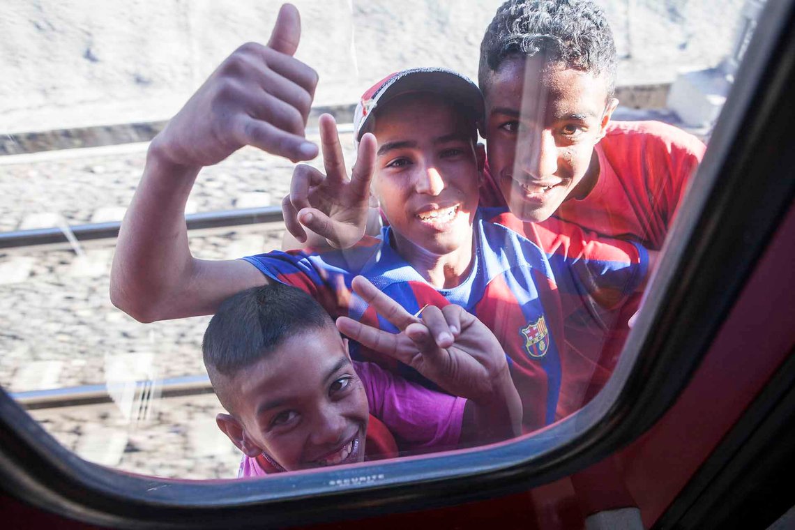 Moroccan boys wave goodbye somewhere along the Marrakech–Fes railway line. Photo: Arnt Jensvoll (illustrative) Moroccan boys wave goodbye somewhere along the Marrakech–Fes railway line. Photo: Arnt Jensvoll (illustrative)