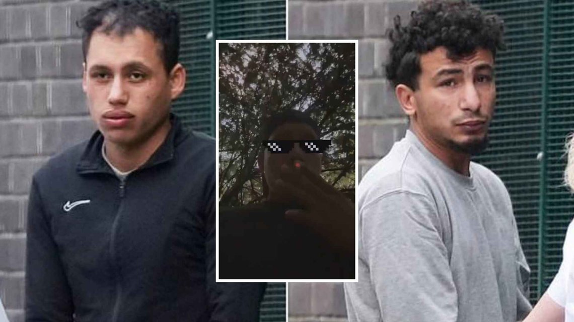 The Egyptian asylum seeker Karin Al-Danasurt (left) and his companion Ibrahim Alshafe, also from Egypt, are charged with having filmed and gang-raped a woman in Brighton. Photo: X The Egyptian asylum seeker Karin Al-Danasurt (left) and his companion Ibrahim Alshafe, also from Egypt, are charged with having filmed and gang-raped a woman in Brighton. Photo: X