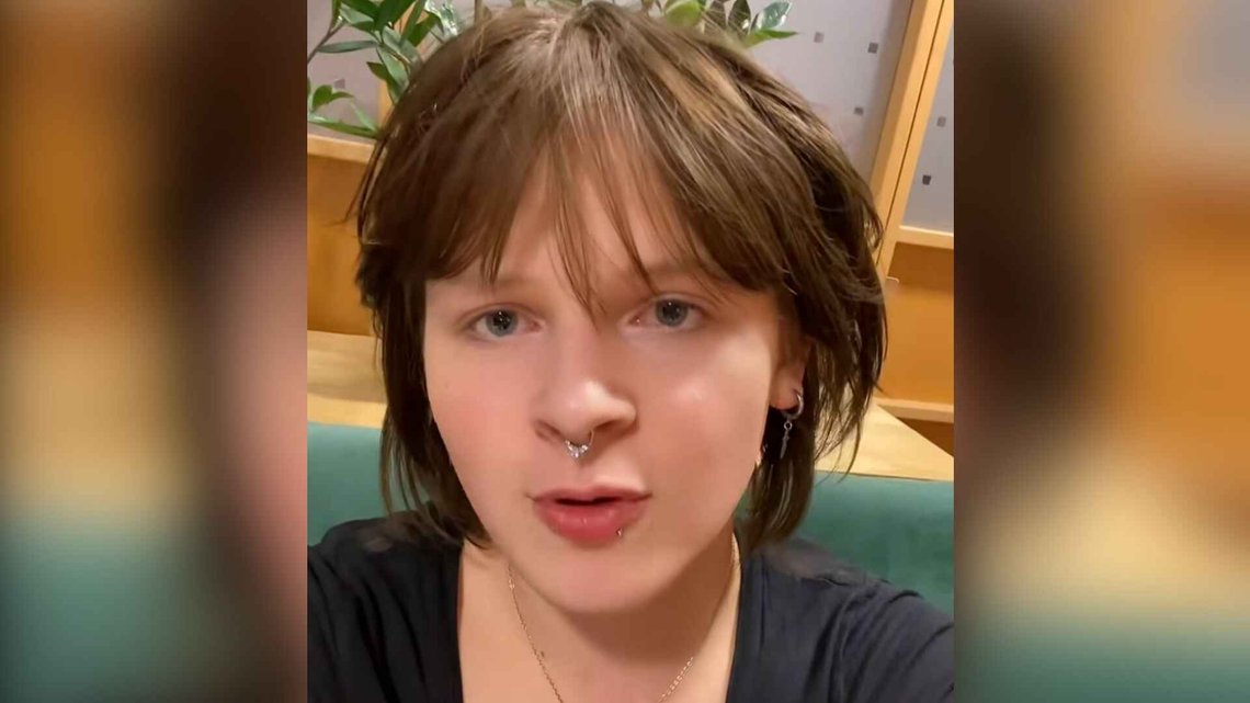 Rød Ungdom leader Alexandra Fredwall (19) says a time limit on abortion is ‘moralistic politics’. Photo: TikTok Rød Ungdom leader Alexandra Fredwall (19) says a time limit on abortion is ‘moralistic politics’. Photo: TikTok