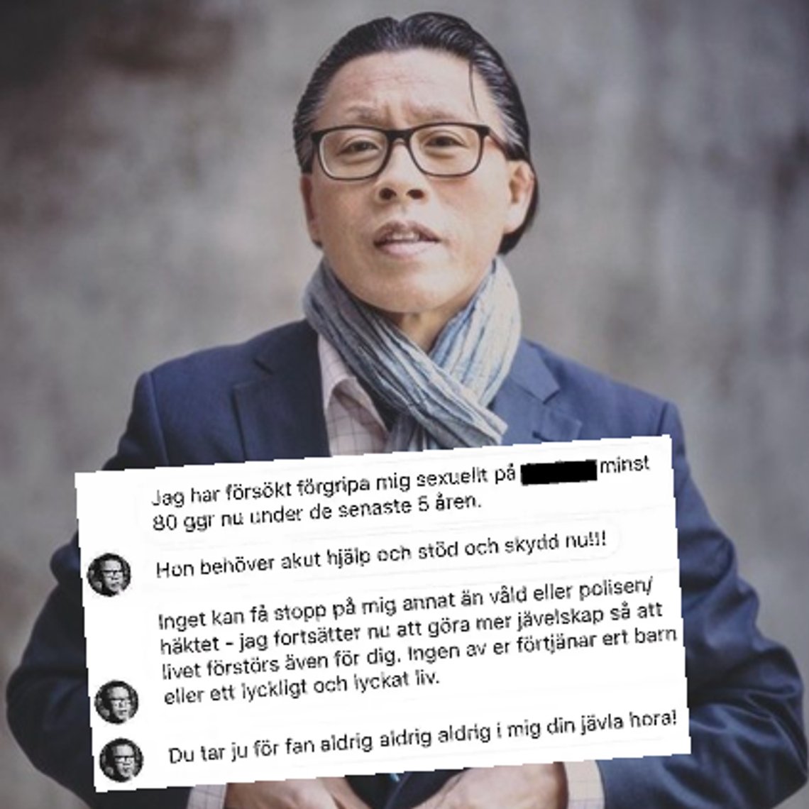 Photo: Montage. Screenshot Facebook/Tobias Hübinette and material from the district court. Photo: Montage. Screenshot Facebook/Tobias Hübinette and material from the district court.