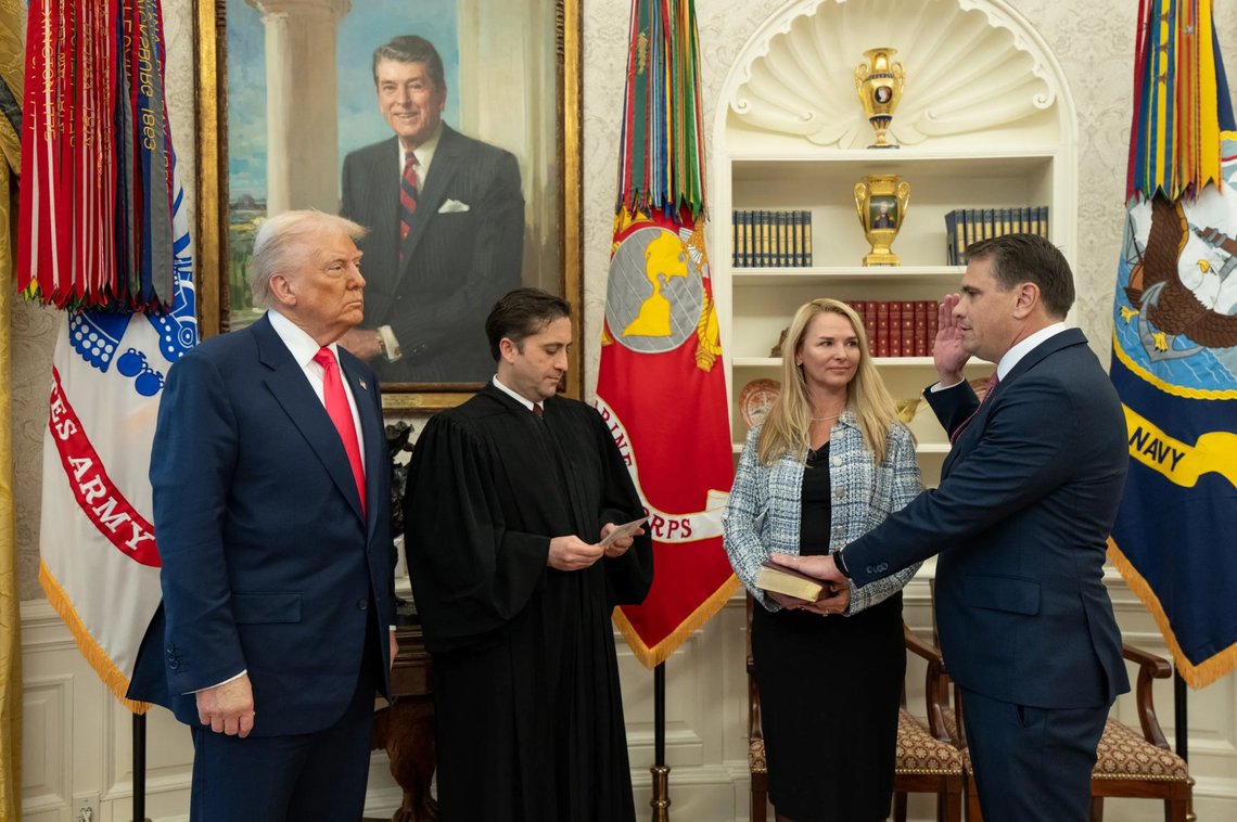 President Trump Hosts Swearing-In of Todd Blanche as Deputy Attorney General. Photo: The White House President Trump Hosts Swearing-In of Todd Blanche as Deputy Attorney General. Photo: The White House