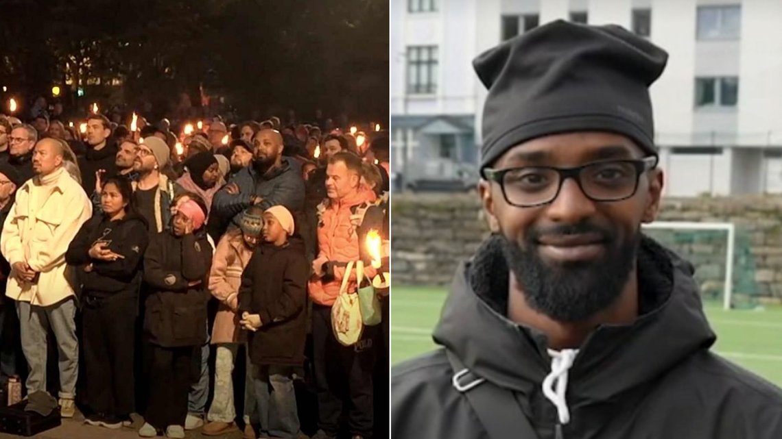 Hamse Ali on trial for giving a false statement to police after claiming he was the victim of a racist attack. Photo: Screenshot / NRK Hamse Ali on trial for giving a false statement to police after claiming he was the victim of a racist attack. Photo: Screenshot / NRK