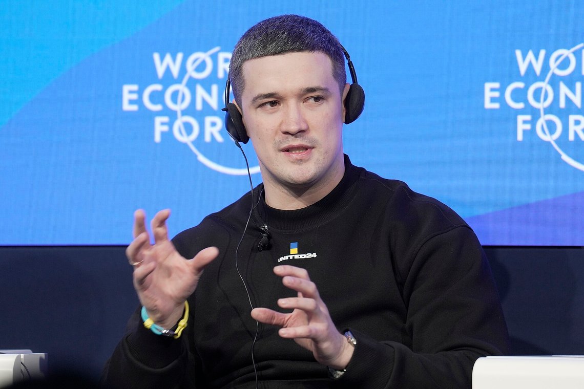 Mykhailo Fedorov, Ukraine's Minister of Defence since 14. January 2026. Deputy Prime Minister, Minister of Digital Transformation of Ukraine (2019-2025) speaking in the Tech Power and Cooperation session at the World Economic Forum Annual Meeting 2023 in Davos-Klosters, Switzerland, 19 January. Congress Centre - Aspen 2. Copyright: World Economic Forum/Valeriano Di Domenico Mykhailo Fedorov, Ukraine's Minister of Defence since 14. January 2026. Deputy Prime Minister, Minister of Digital Transformation of Ukraine (2019-2025) speaking in the Tech Power and Cooperation session at the World Economic Forum Annual Meeting 2023 in Davos-Klosters, Switzerland, 19 January. Congress Centre - Aspen 2. Copyright: World Economic Forum/Valeriano Di Domenico