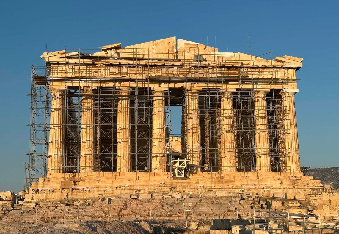 The Parthenon on the Acropolis in Athens, 15 July 2025. Photo: Christian Borchsenius / Wikimedia Commons (cc by-sa 4.0). The Parthenon on the Acropolis in Athens, 15 July 2025. Photo: Christian Borchsenius / Wikimedia Commons (cc by-sa 4.0).