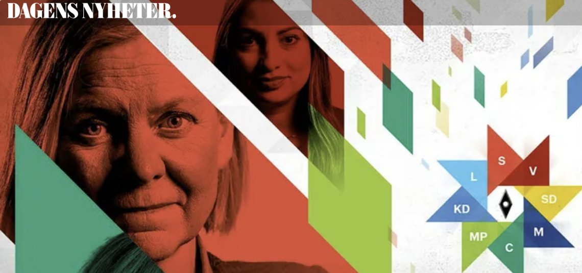 The party leaders of the Social Democrats and the Left: Magdalena Andersson and Nooshi Dadgostar. Foto: Screenshot Facebook (cropped) The party leaders of the Social Democrats and the Left: Magdalena Andersson and Nooshi Dadgostar. Foto: Screenshot Facebook (cropped)