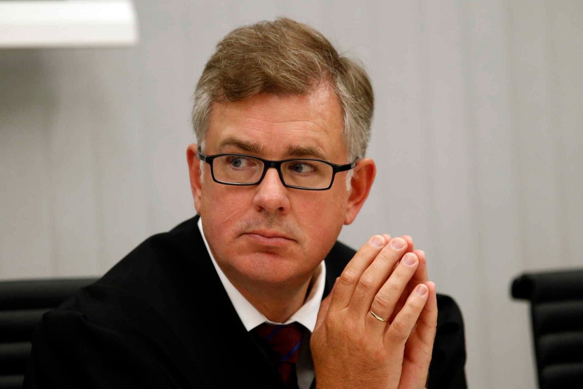 OSLO, 24 August 2012. Delivery of the verdict in the terrorism trial of Anders Behring Breivik at Oslo District Court. Coordinating counsel for the victims, Frode Elgesem, during the pronouncement of the judgment in Courtroom 250. OSLO, 24 August 2012. Delivery of the verdict in the terrorism trial of Anders Behring Breivik at Oslo District Court. Coordinating counsel for the victims, Frode Elgesem, during the pronouncement of the judgment in Courtroom 250.